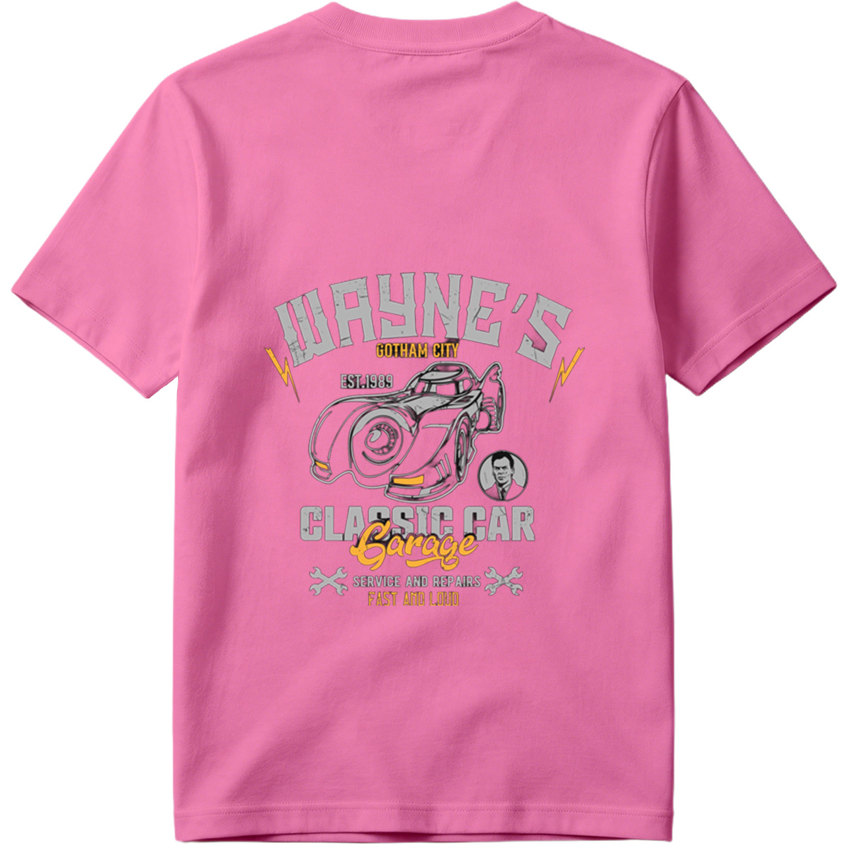 Wayne's Gotham City Classic Car Garage: Batman and Bruce Wayne - Tee
