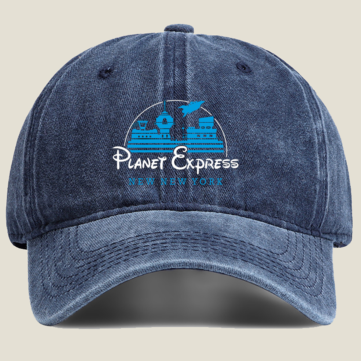 Planet Express: New New York - Washed Denim - Baseball Cap