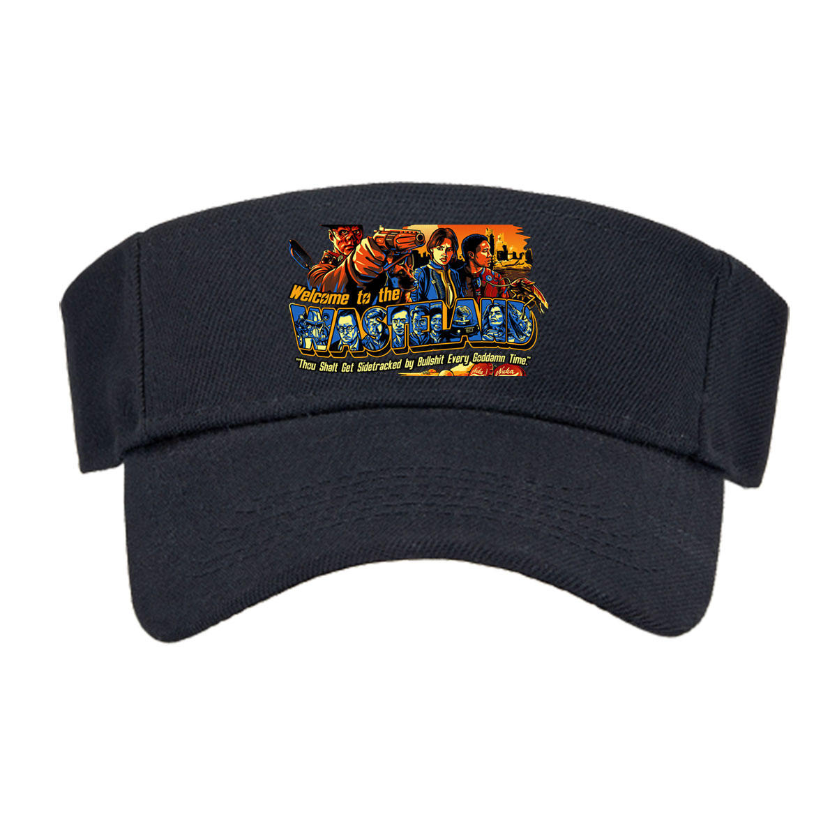 Welcome to the Wasteland: Post-Apocalyptic Survivors, Nuka-Cola, and Iconic Characters in a Dystopian World -  Visor cap