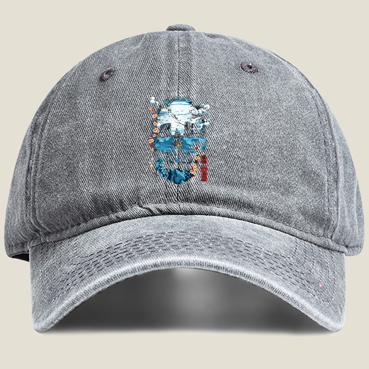 One Piece Adventure - Washed Denim - Baseball Cap