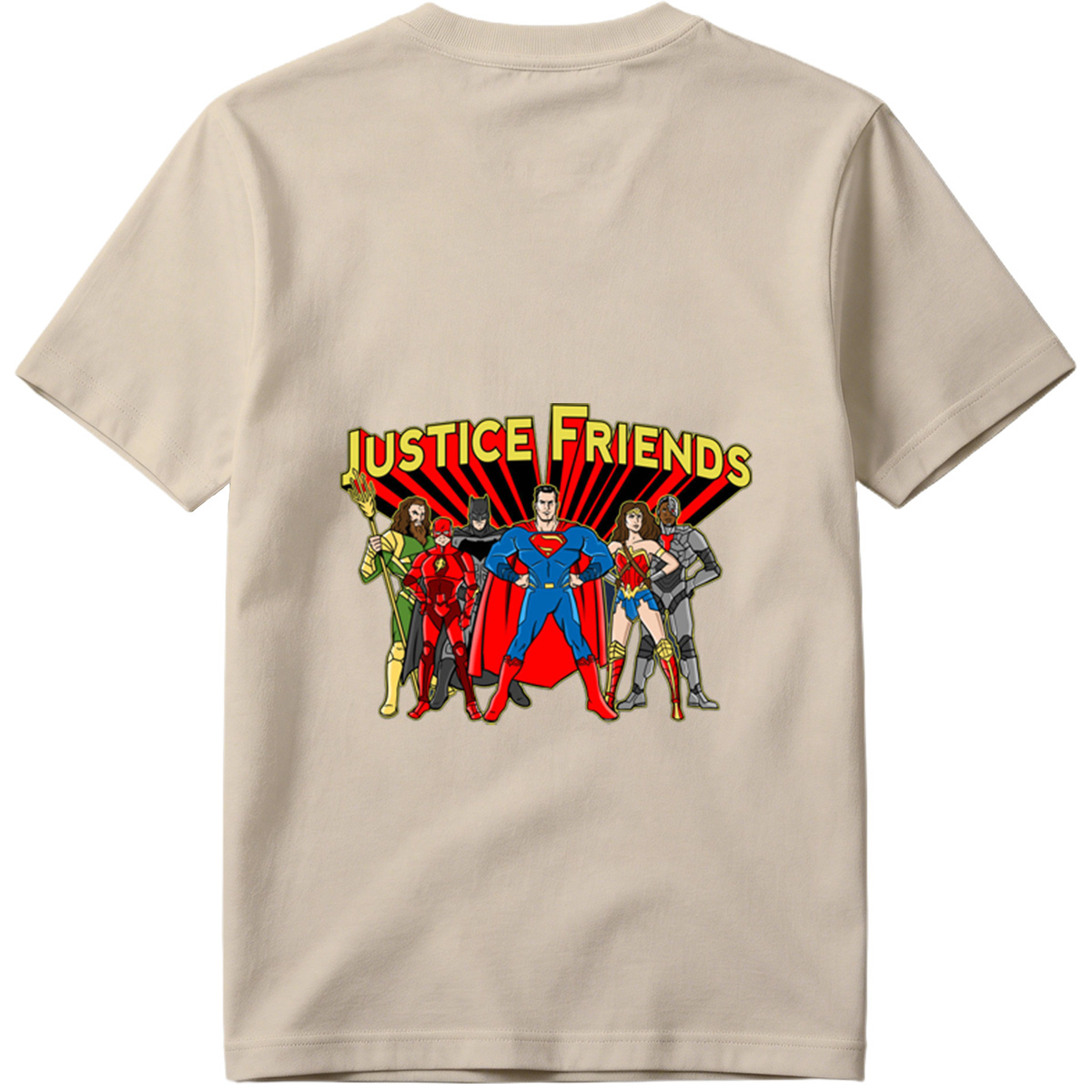 Justice League: Superman, Batman, Wonder Woman, The Flash, Aquaman, Cyborg - Tee