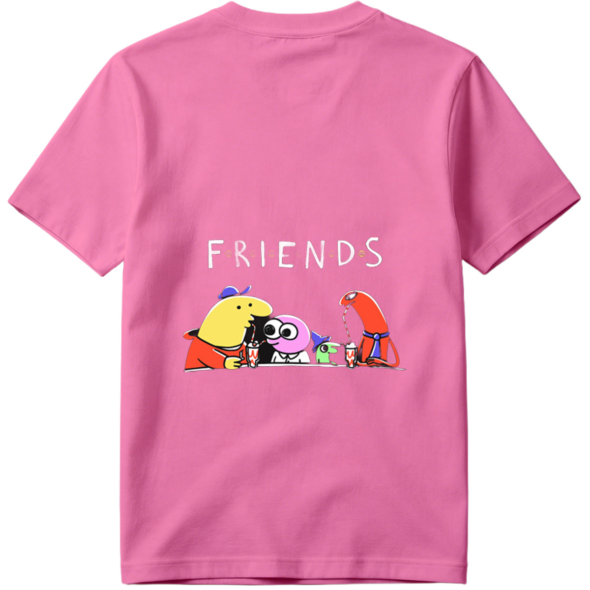 Friends: The Animated Characters Enjoying Drinks Together - Tee