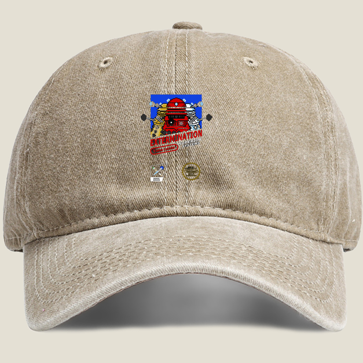 **Extermination: Time Lords vs. Sonic Series** - Washed Denim - Baseball Cap