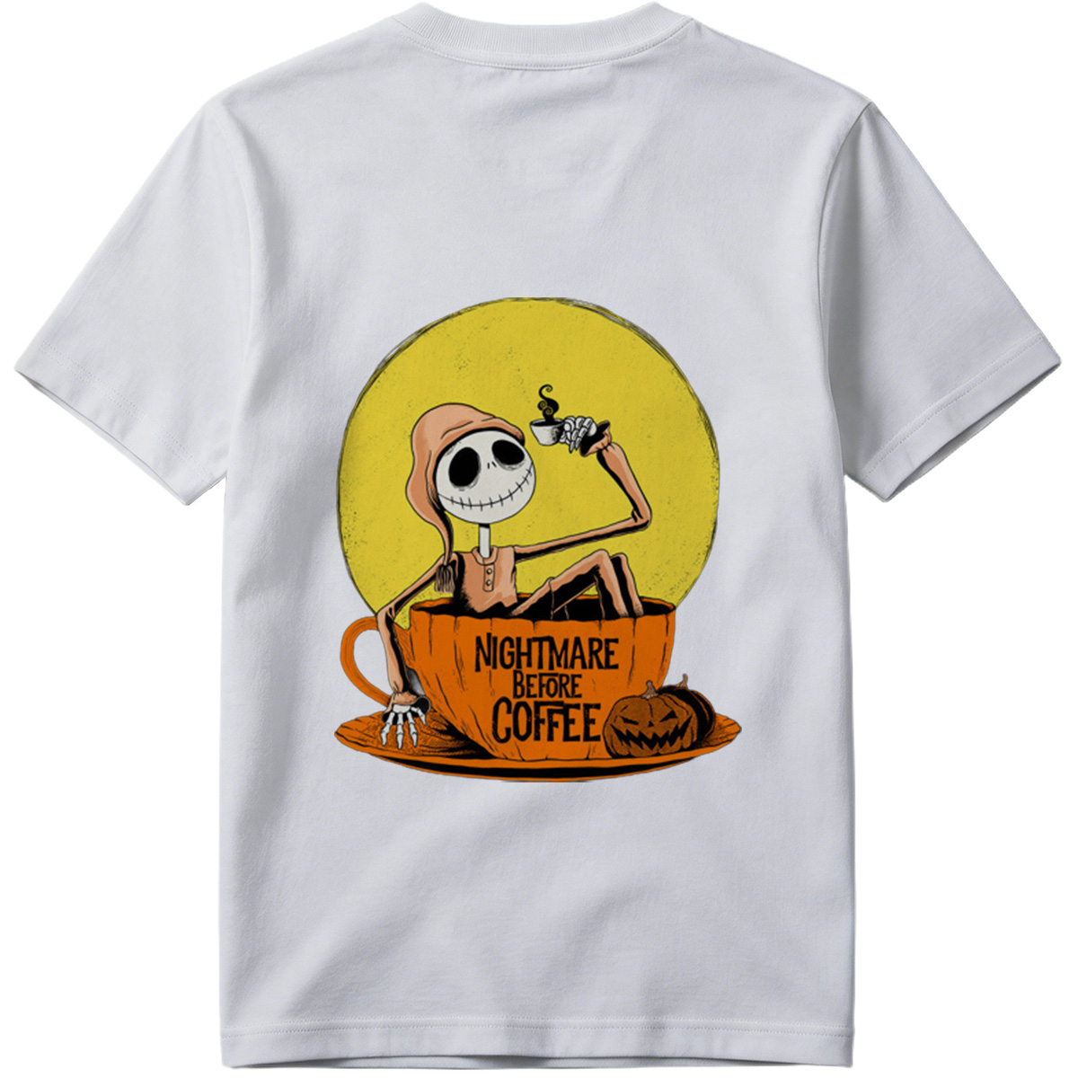 Jack Skellington in Coffee Cup - Nightmare Before Coffee - Tee