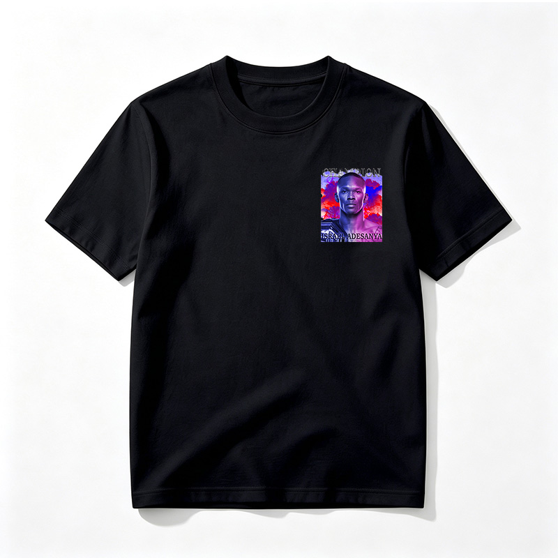 Israel Adesanya Champion UFC Fighter Portrait - Tee