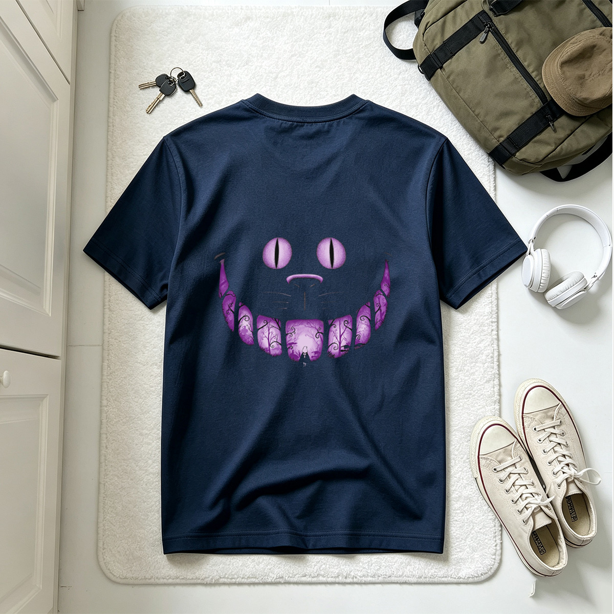 Alice in Wonderland: The Cheshire Cat's Enchanted Smile - Tee