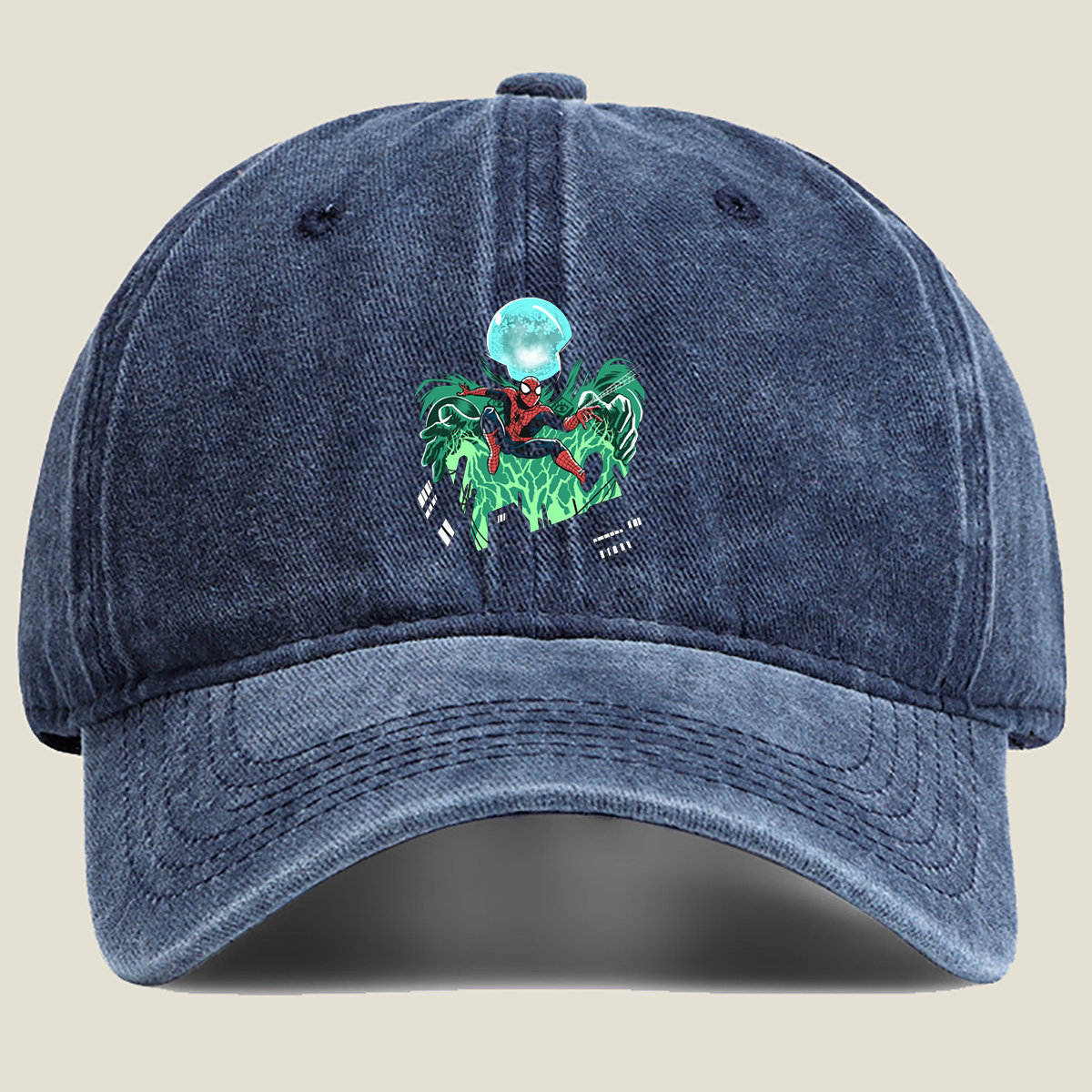 Spider-Man: Moonlit Swing - Washed Denim - Baseball Cap