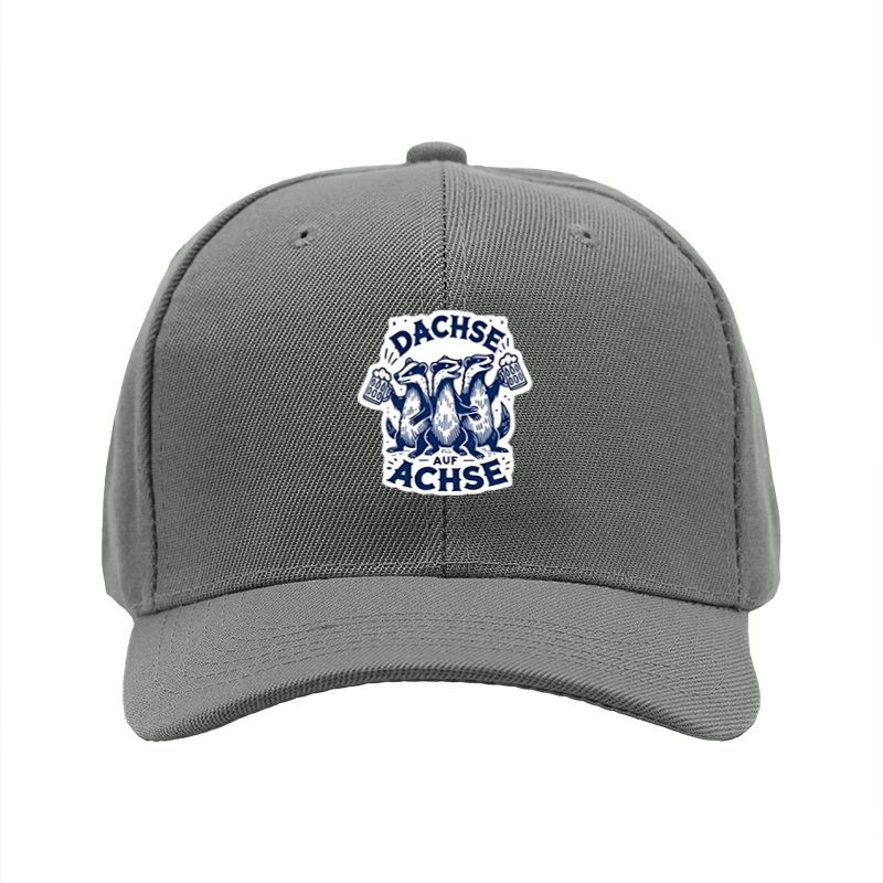 1pc New Baseball Cap with Dachse Auf Achse Otter Print Design Unisex Adjustable Hat for Outdoor Activities and Casual Wear Suitable for Adults and Teenagers