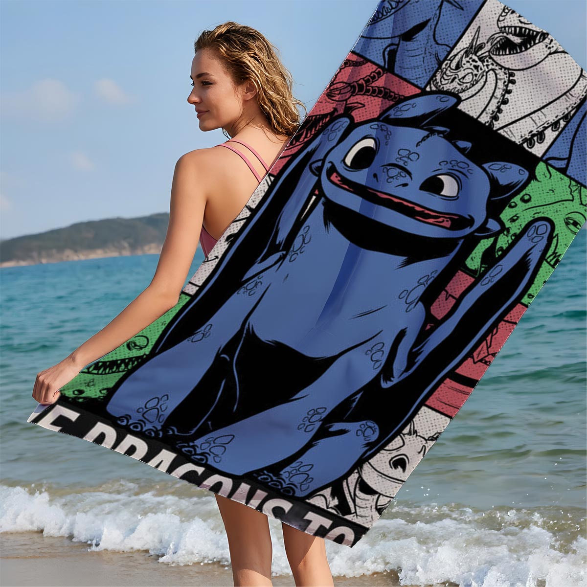 The Dragons Tour: Toothless and Friends Adventure - Beach towels