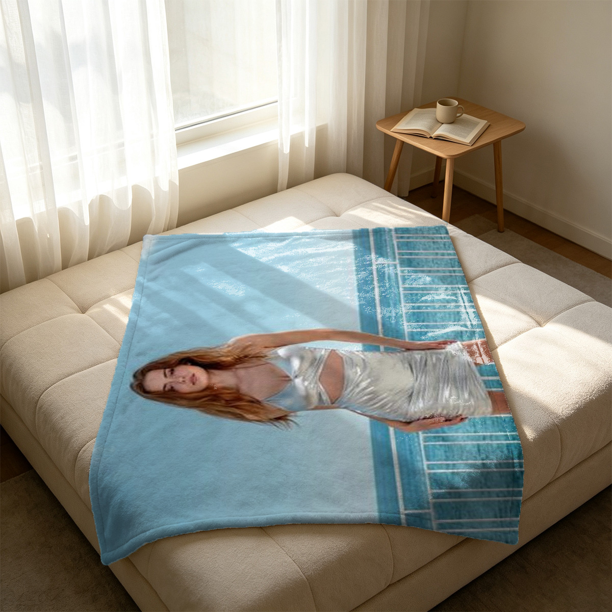 Two Beauties in Traditional Chinese Attire Sensual Massage Session - Blanket
