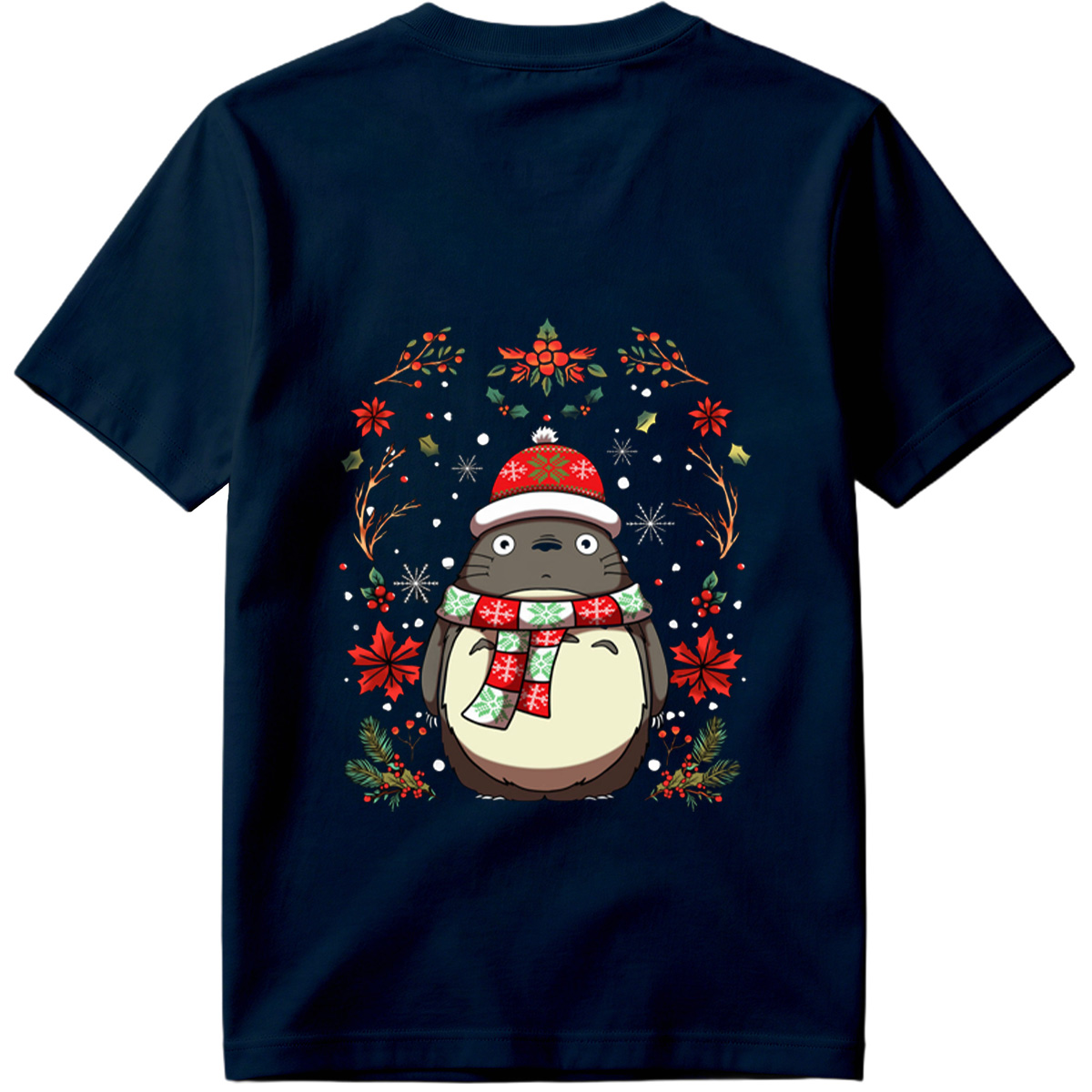 Totoro Christmas Holiday Design - Tee