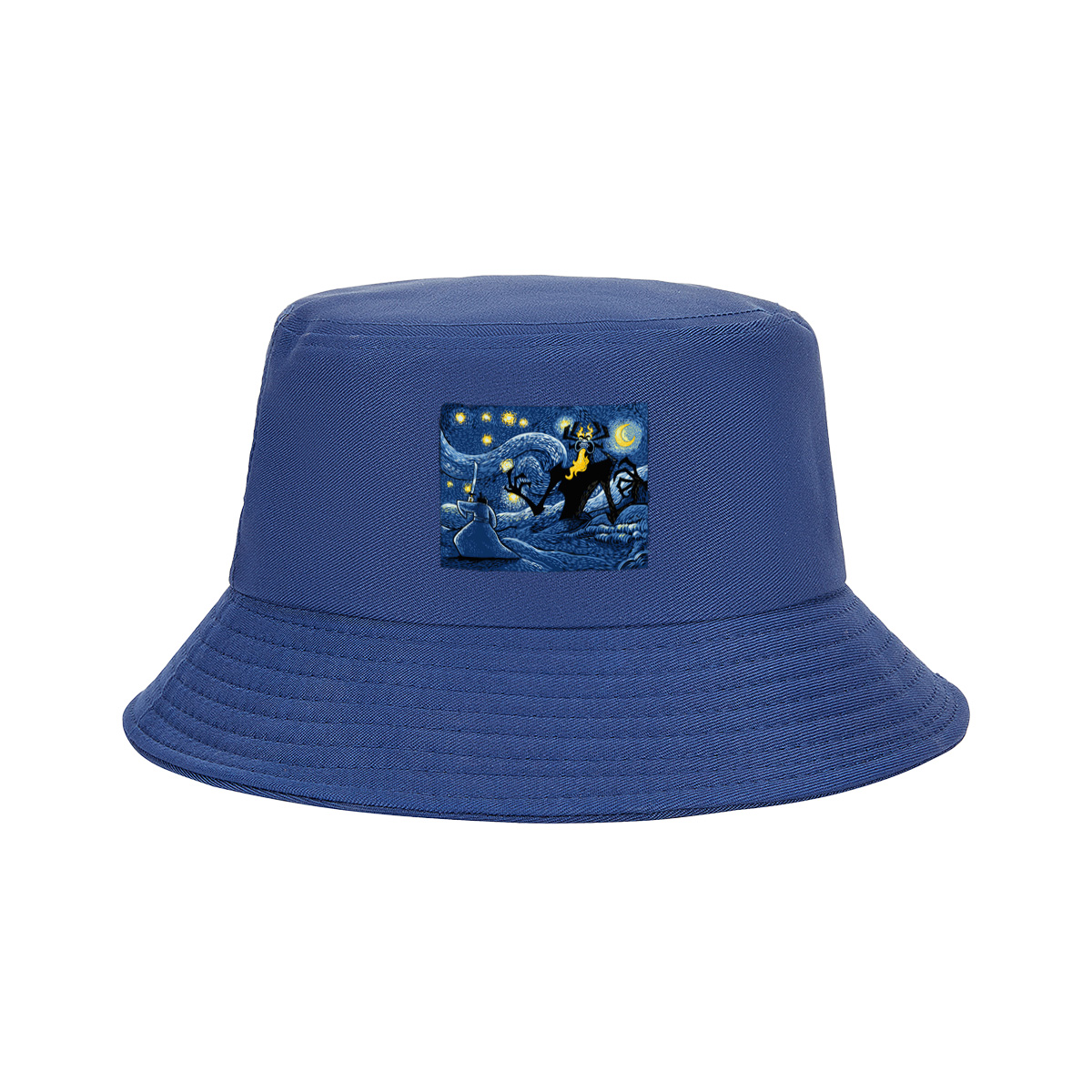 Samurai vs. Fiery Spider in Starry Night - Fisherman's Hat