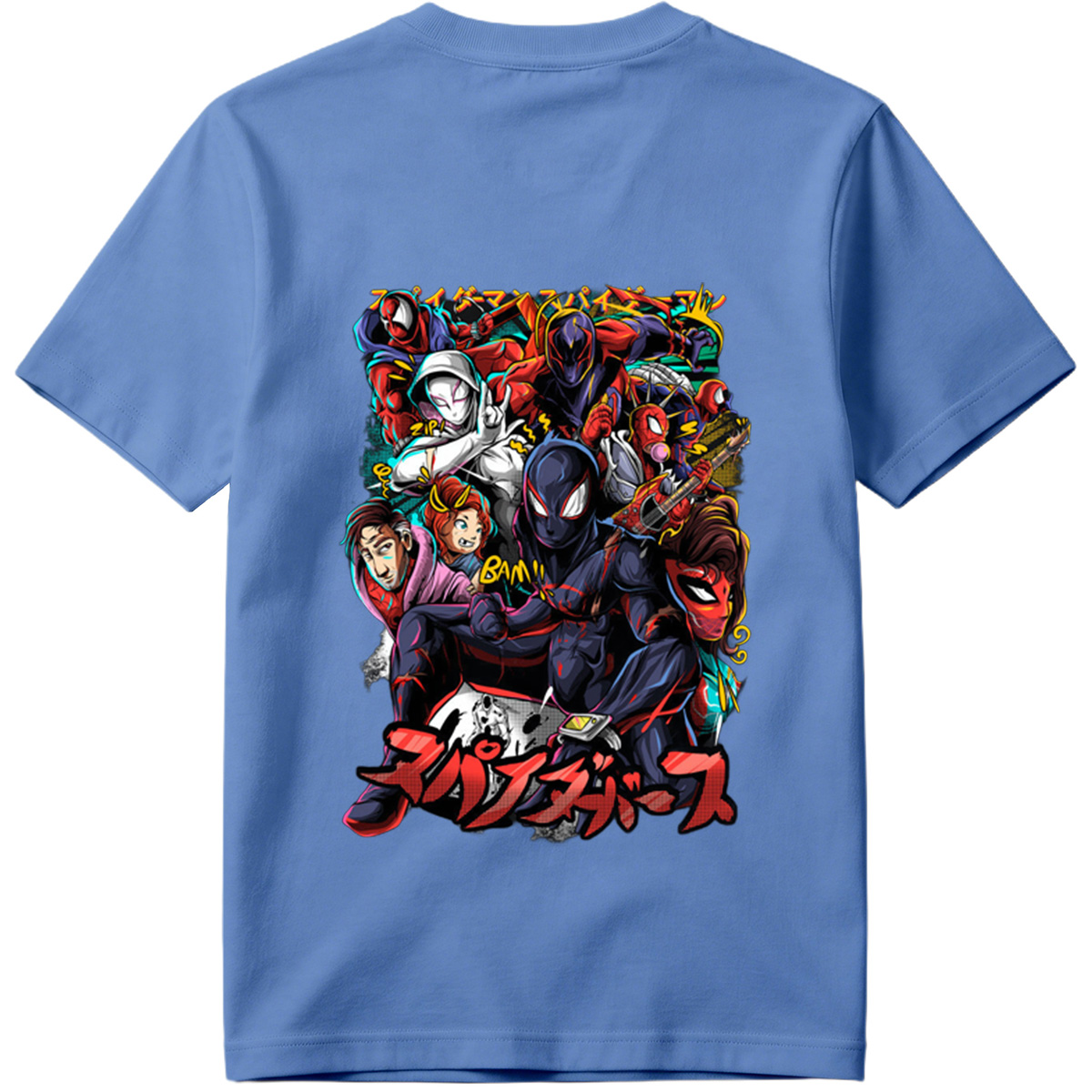 Spider-Verse: Miles Morales, Gwen Stacy, Peter Parker, and the Spider-Family - Tee