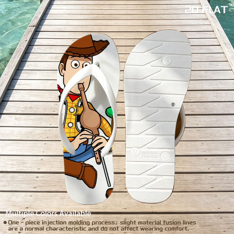 Woody Playing Flute with Snake in Boot -  flip-flops