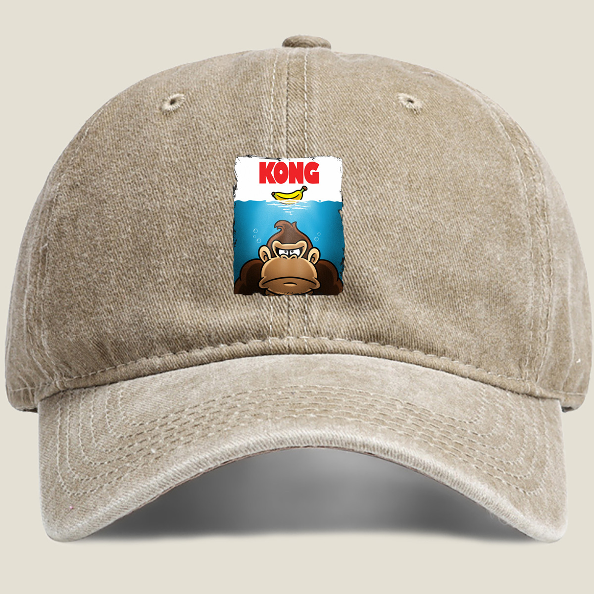 Kong and the Banana: Underwater Adventure - Washed Denim - Baseball Cap