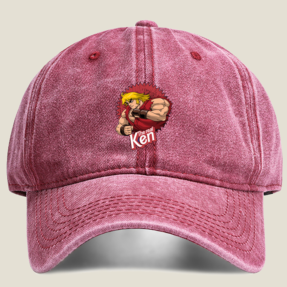 Street Fighter - The Real Ken - Washed Denim - Baseball Cap