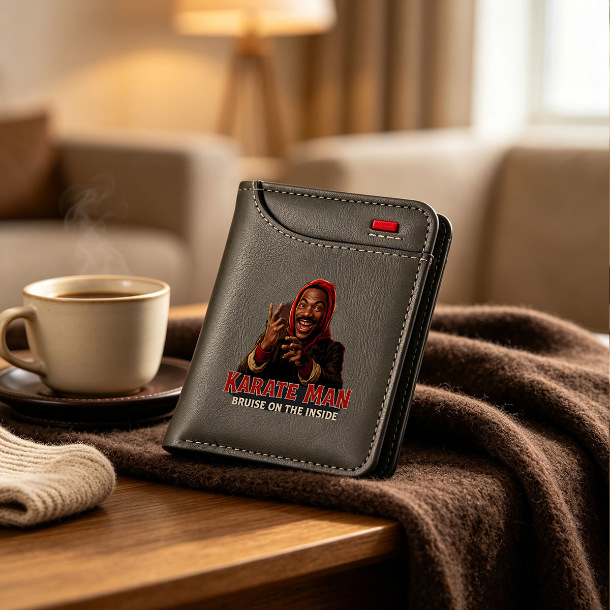 Karate Man: Bruise on the Inside - Vertical Style Wallet
