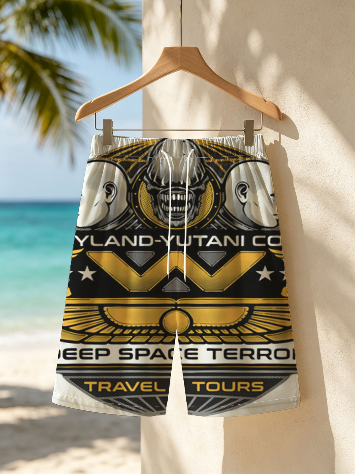 Weyland-Yutani Corp: Deep Space Terror - Travel & Tours -  Beach shorts