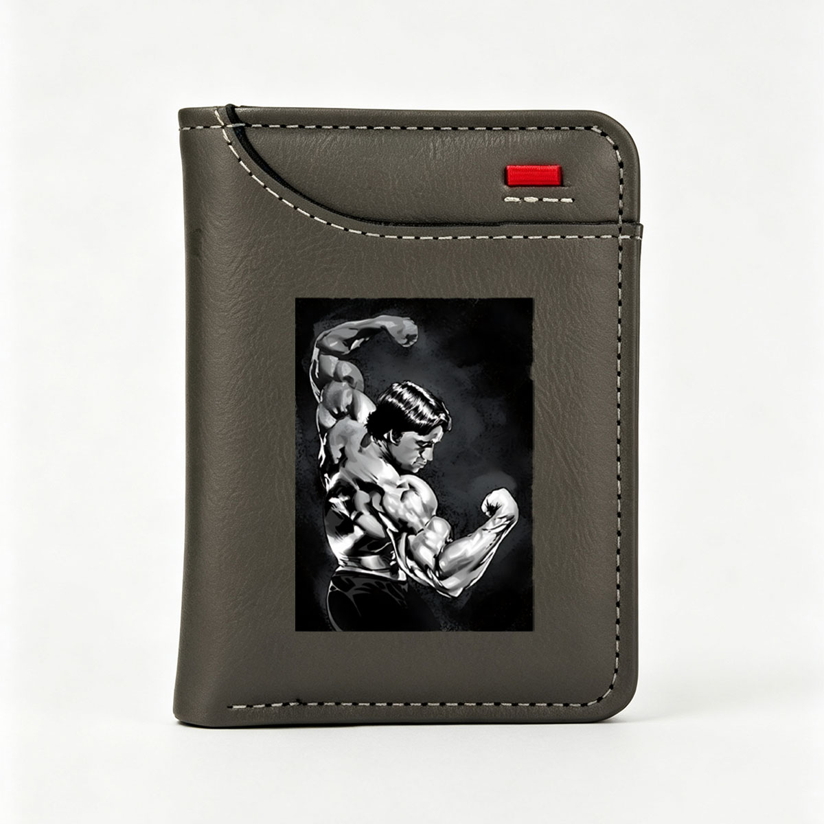 Arnold Schwarzenegger Bodybuilding Pose - Vertical Style Wallet