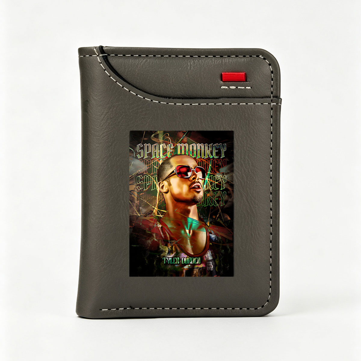 Tyler Durden in Space Monkey: A Futuristic Portrait - Vertical Style Wallet