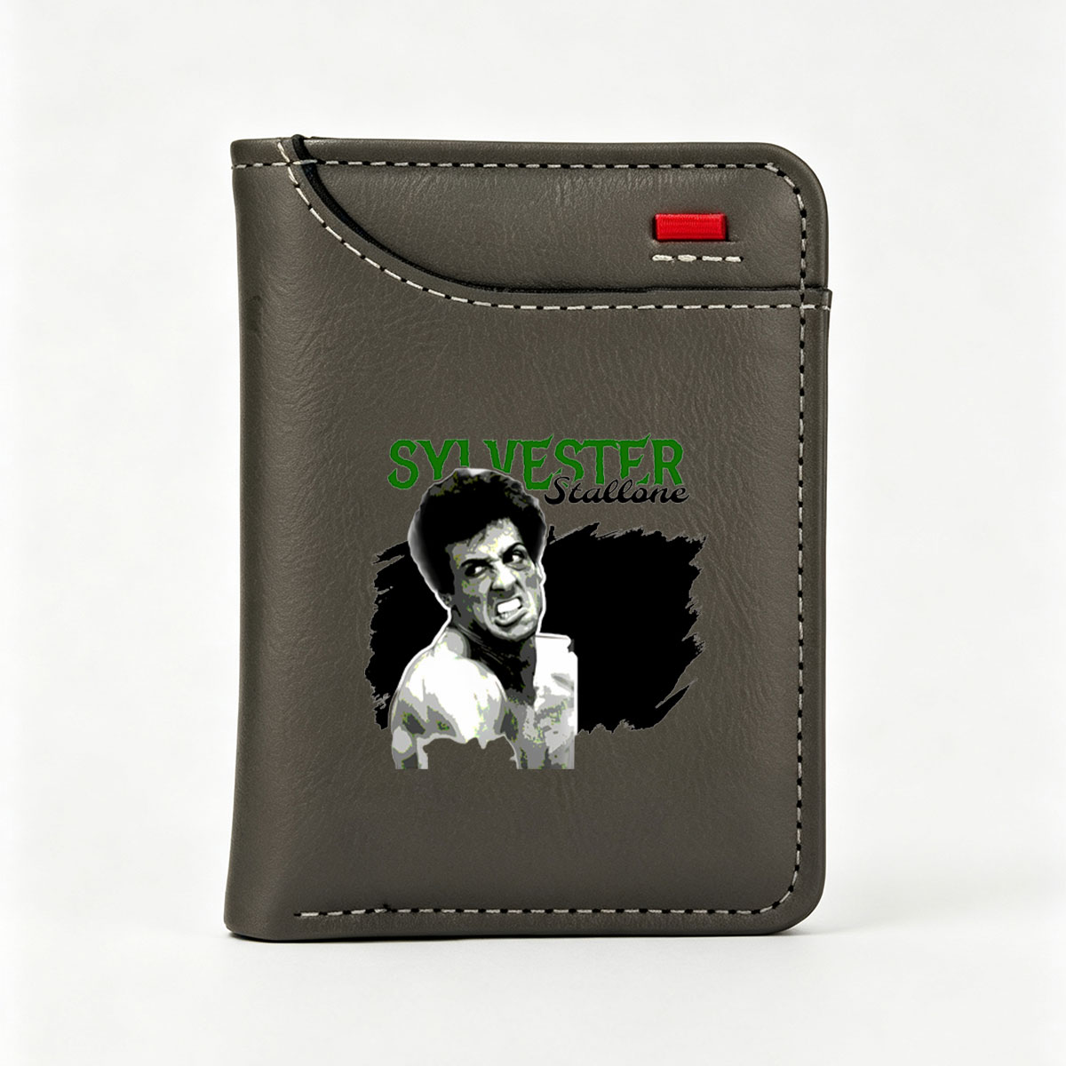 Sylvester Stallone: Rocky Balboa, Iconic Actor and Martial Artist - Vertical Style Wallet
