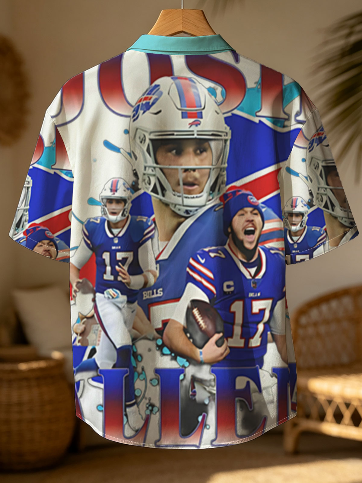 Josh Allen, Buffalo Bills QB, in Action and Celebration Moments -  Shirt