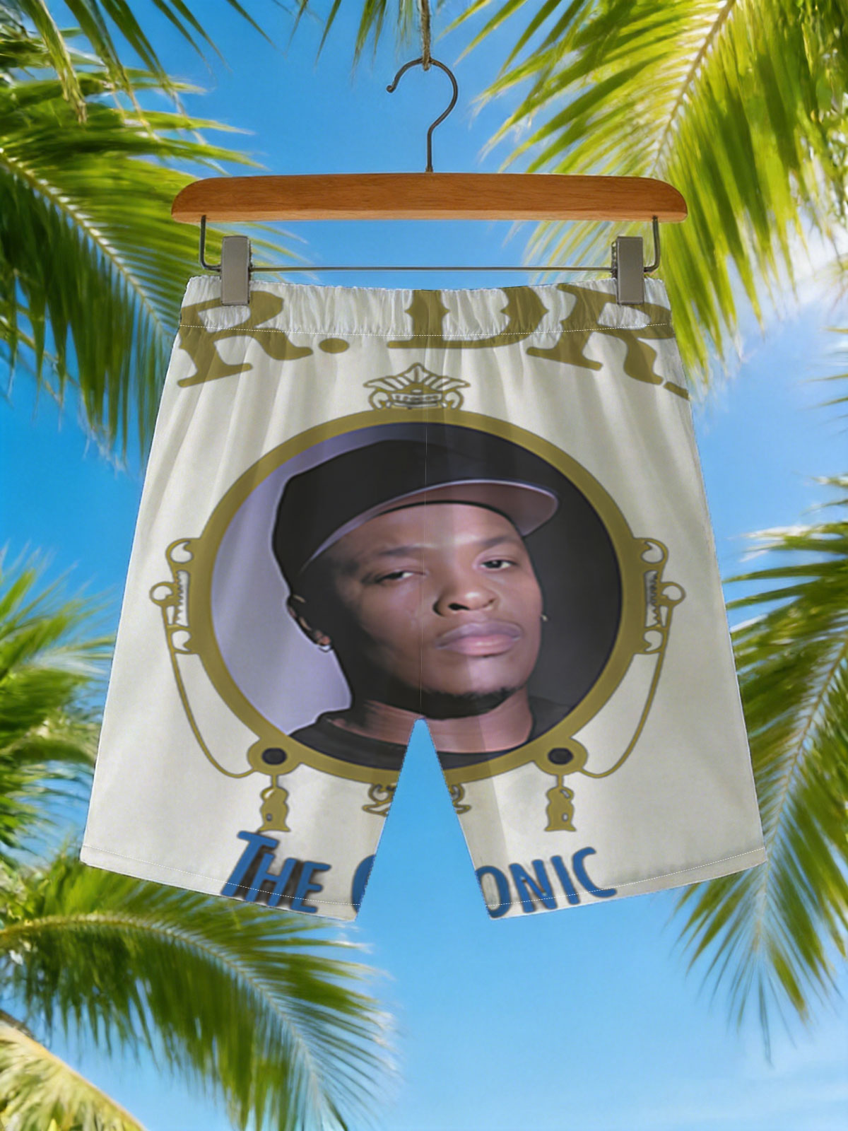 Dr. Dre - The Chronic Album Cover -  Beach shorts