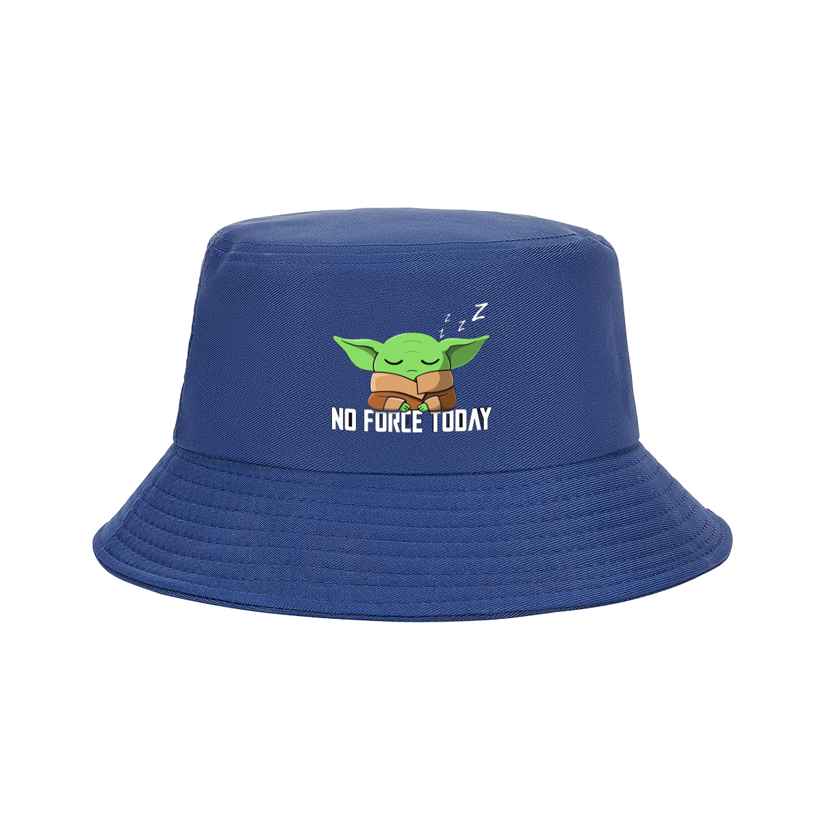 Baby Yoda Sleeping - No Force Today - Fisherman's Hat