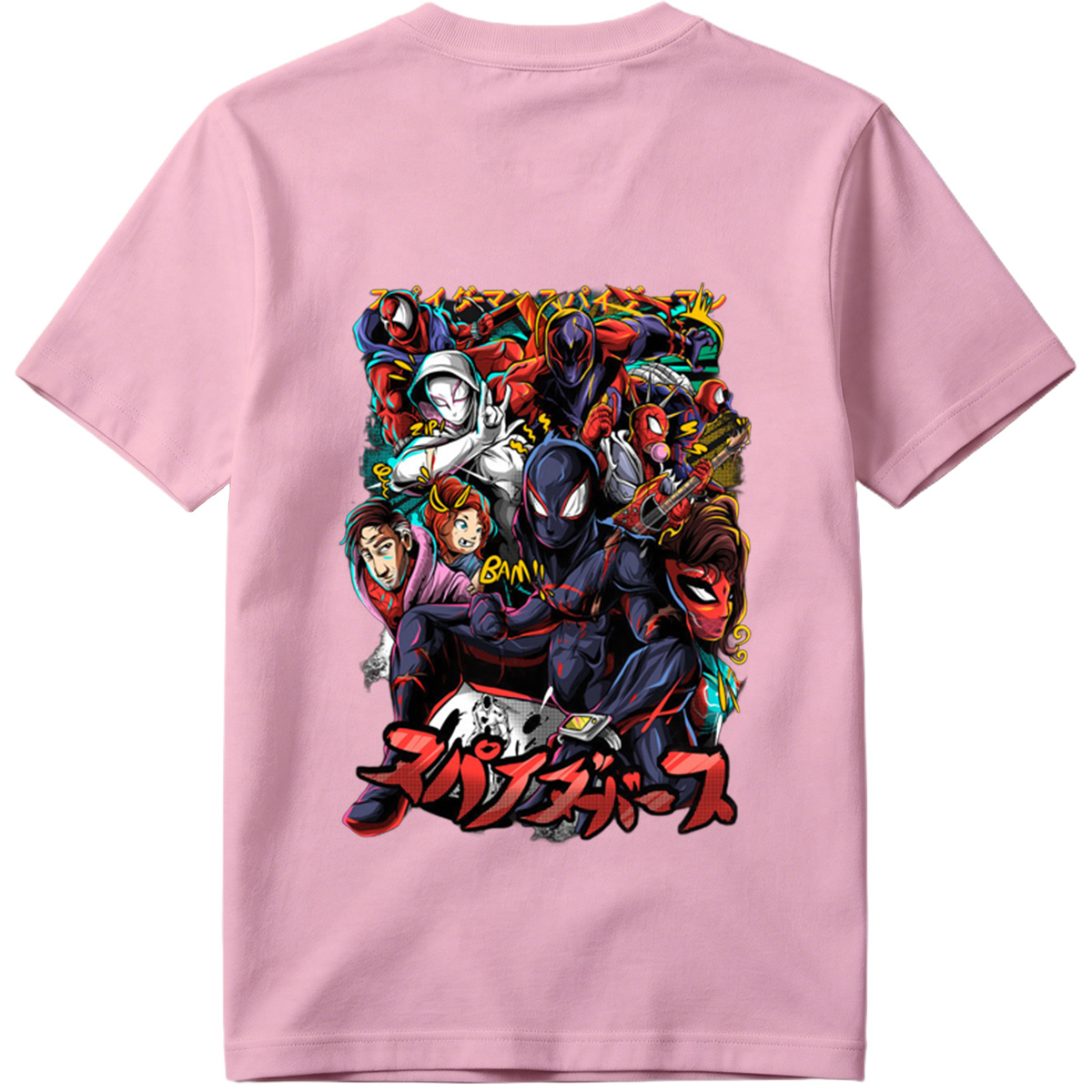 Spider-Verse: Miles Morales, Gwen Stacy, Peter Parker, and the Spider-Family - Tee