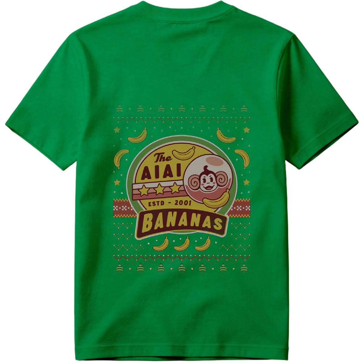 The AIAI Bananas - Monkey and Banana Logo Design - Tee