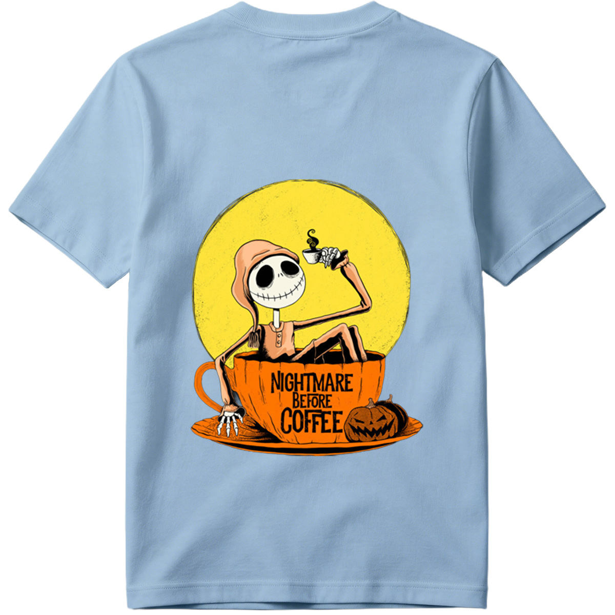 Jack Skellington in Coffee Cup - Nightmare Before Coffee - Tee