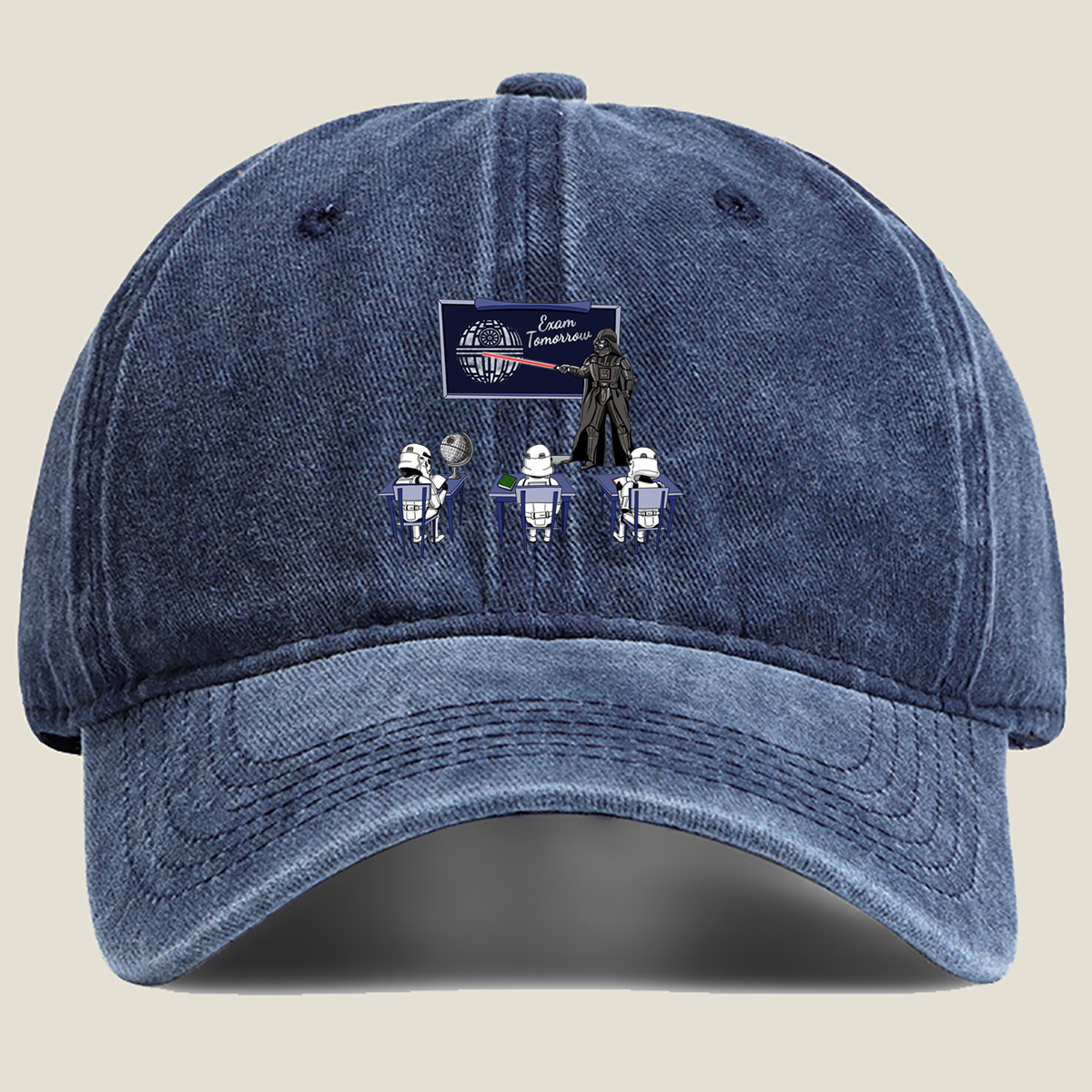 Star Wars: Darth Vader Teaches Stormtroopers in Class - Washed Denim - Baseball Cap