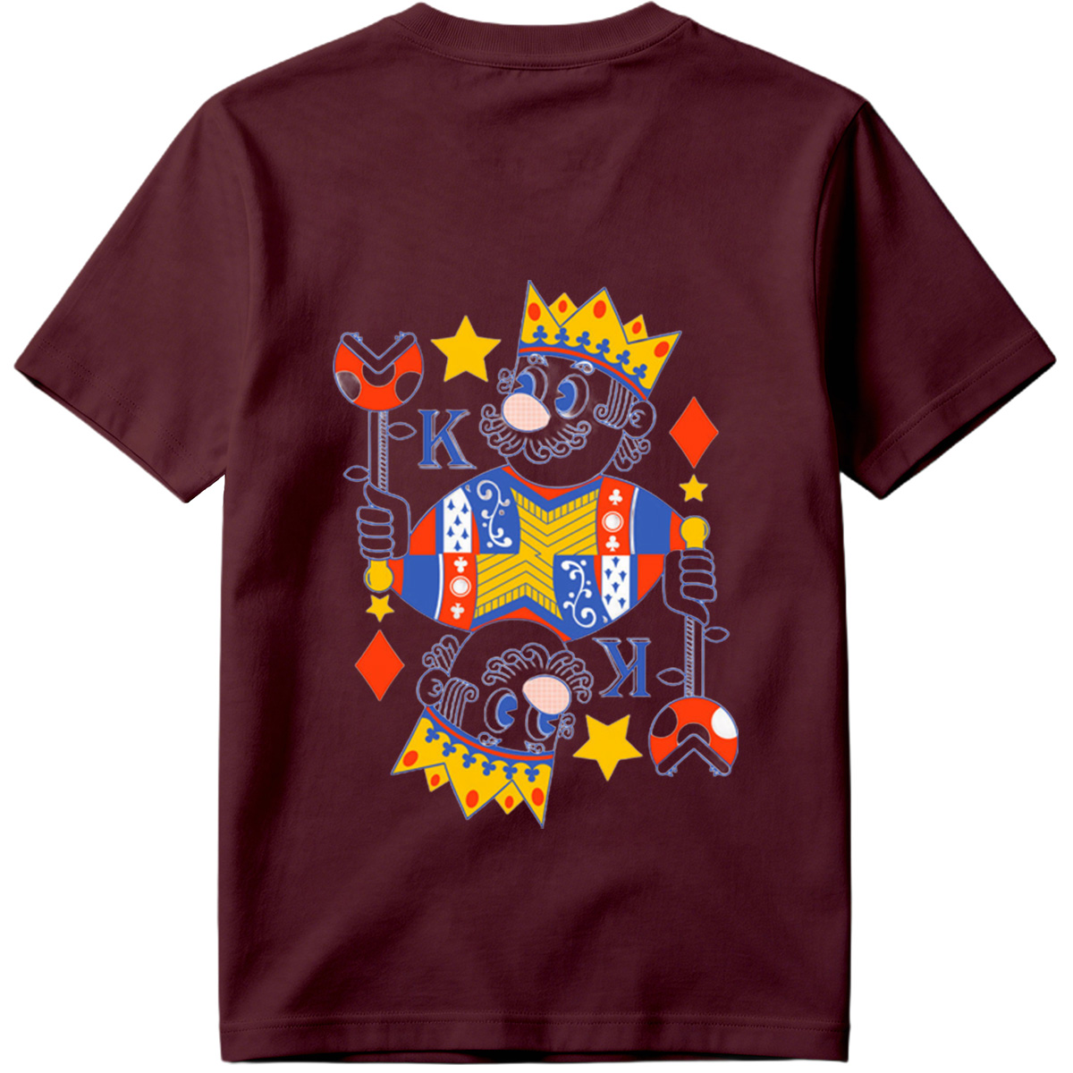 King of Diamonds Playing Card Character - Tee