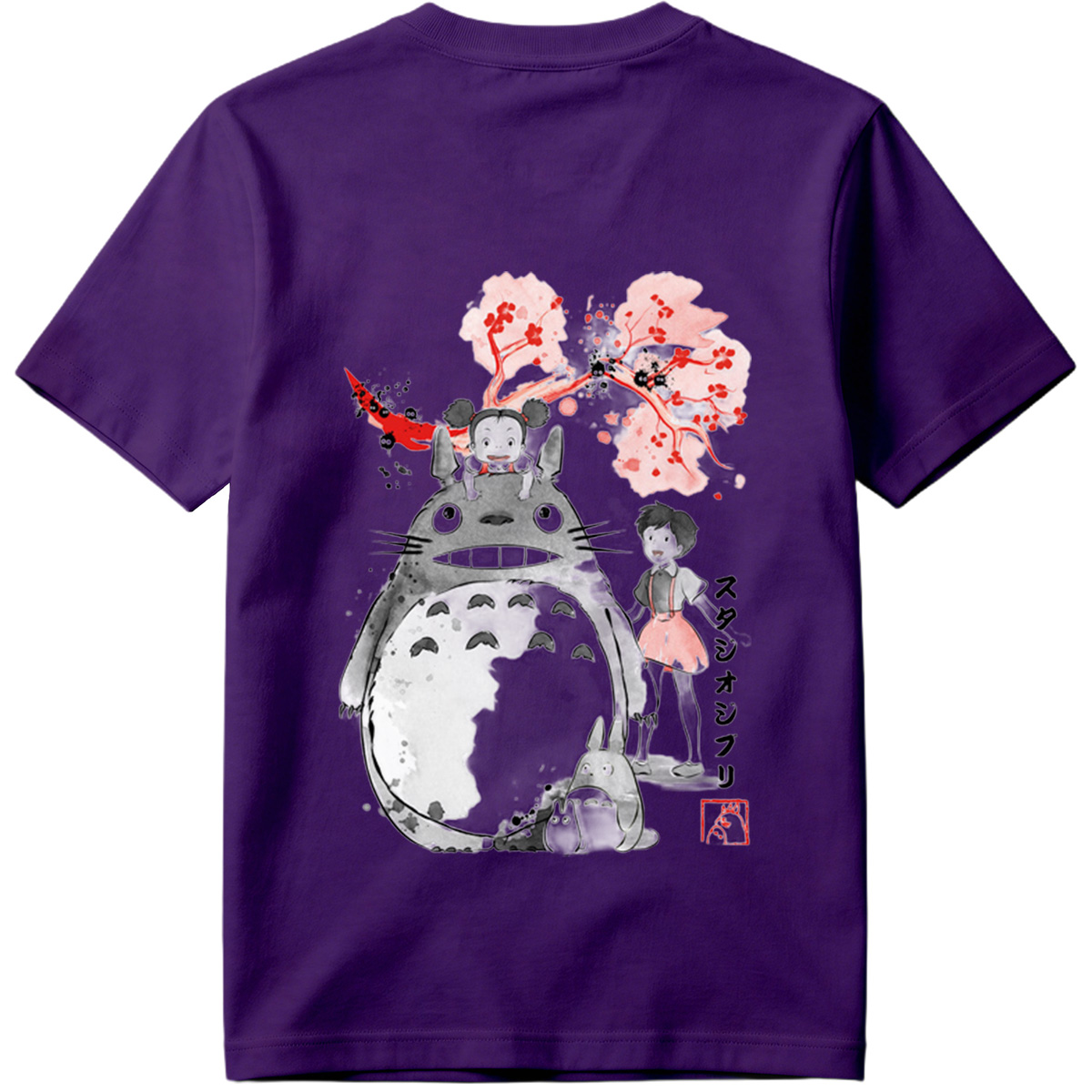 Totoro, Mei, and Satsuki from Studio Ghibli - Tee