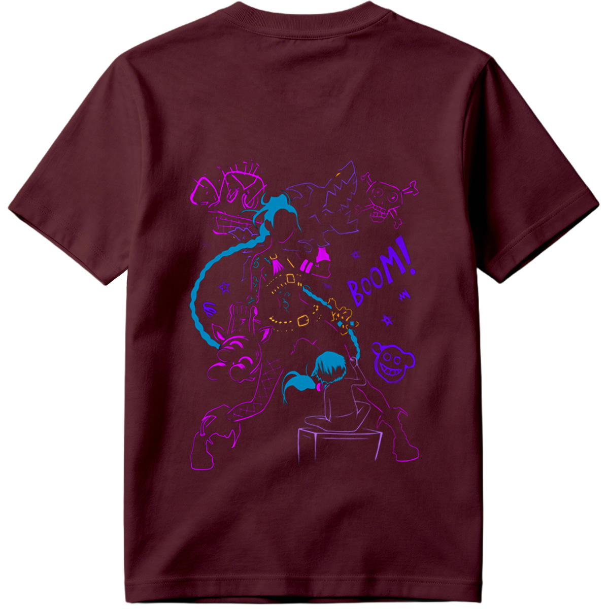 Doraemon and Friends in Neon Chaos: Boom! - Tee