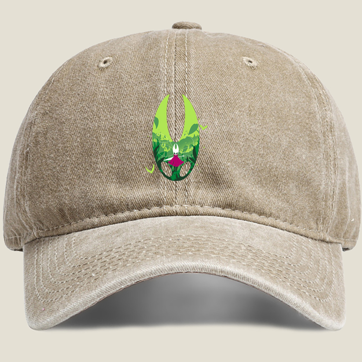 Hollow Knight: Hornet in the Green Grove - Washed Denim - Baseball Cap