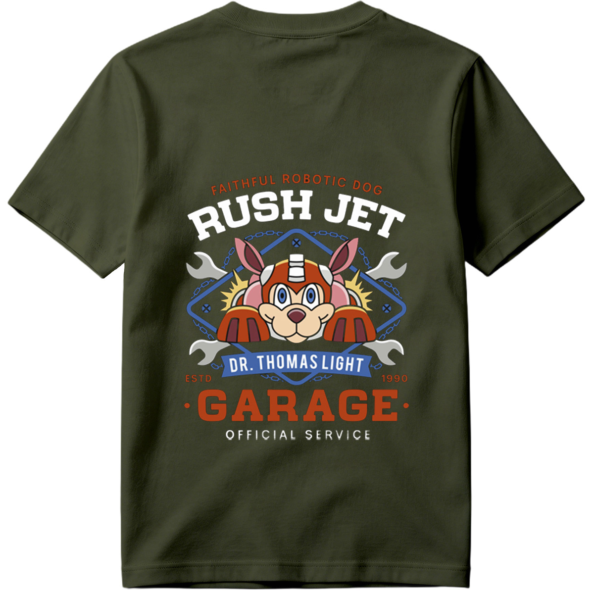 Rush Jet: Dr. Thomas Light Garage Official Service - Tee