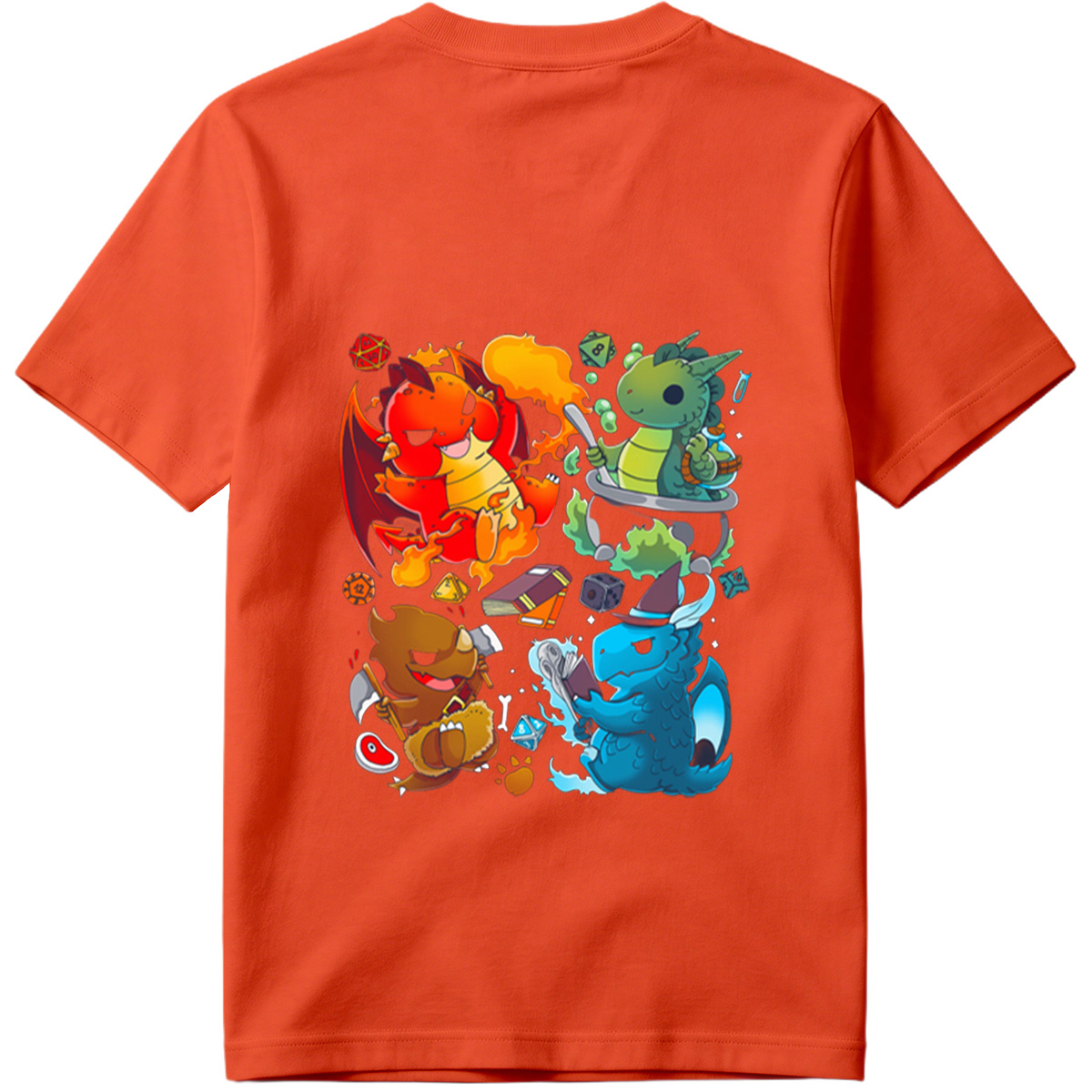 Dragon Quest: Fire, Nature, Earth, and Water Elements - Tee