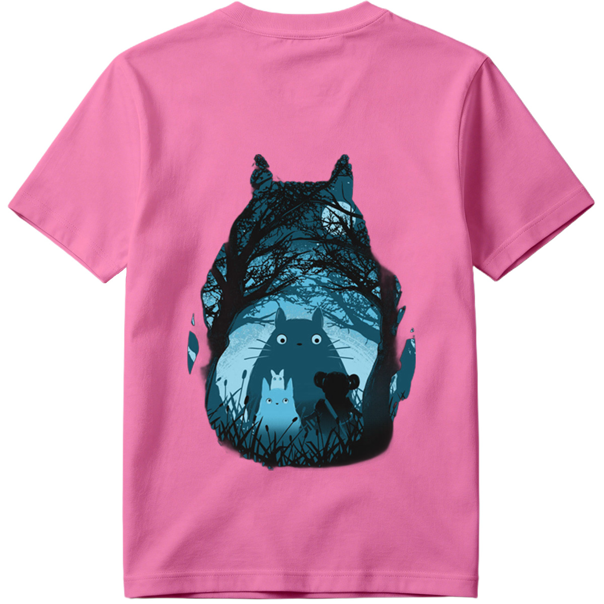 Totoro and Friends in the Moonlit Forest - Tee