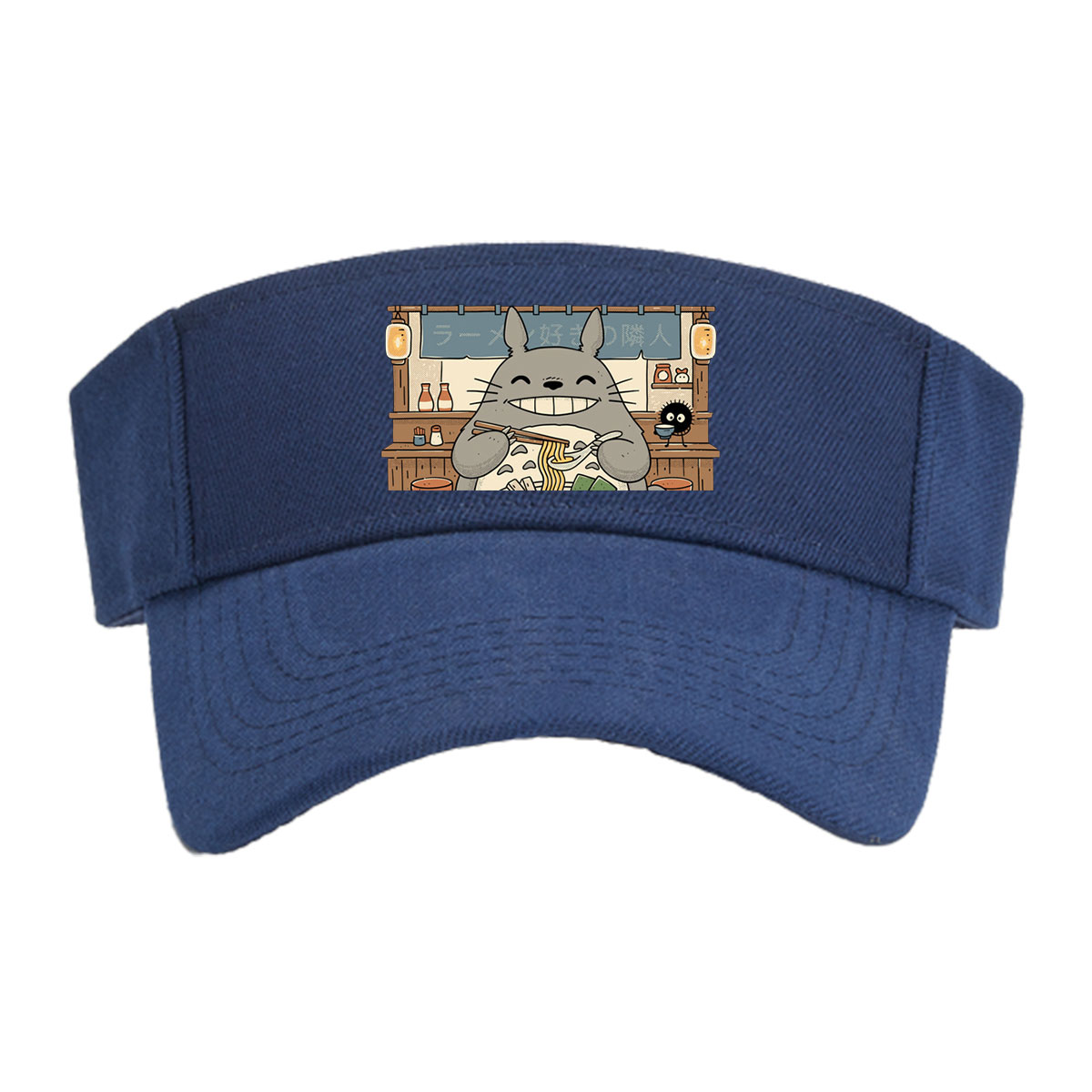 Totoro Enjoying Ramen at a Noodle Shop -  Visor cap