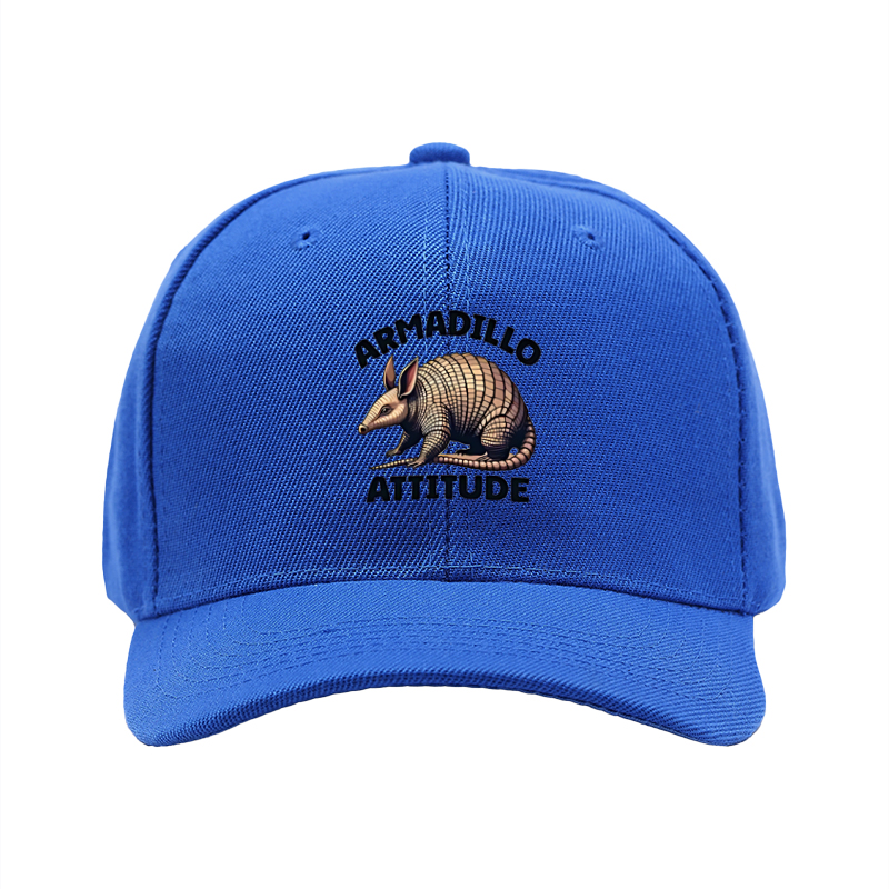 1pc New Baseball Cap Armadillo Attitude Print Unisex Adjustable Hat for Outdoor Activities and Casual Wear Adults Fashion Accessory