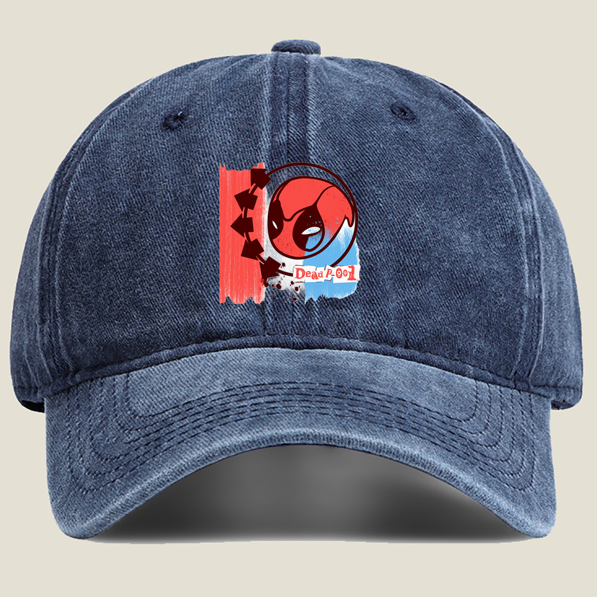 Deadpool 001 - Washed Denim - Baseball Cap