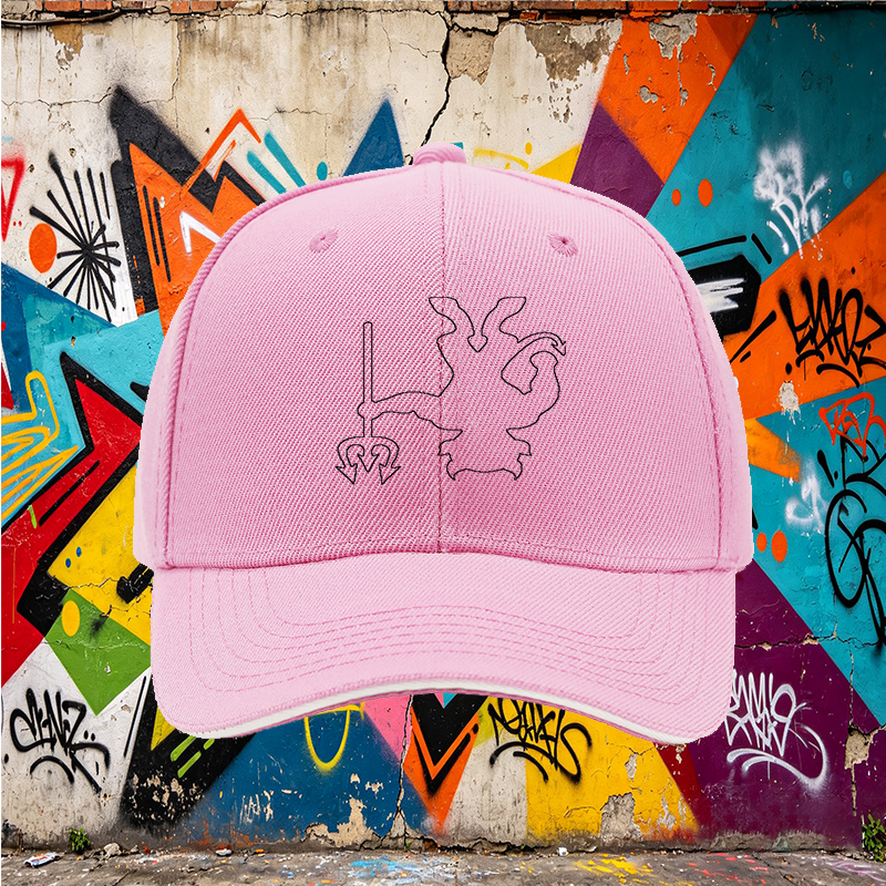 Unisex Classic Sandwich Hat with Star Pattern and 