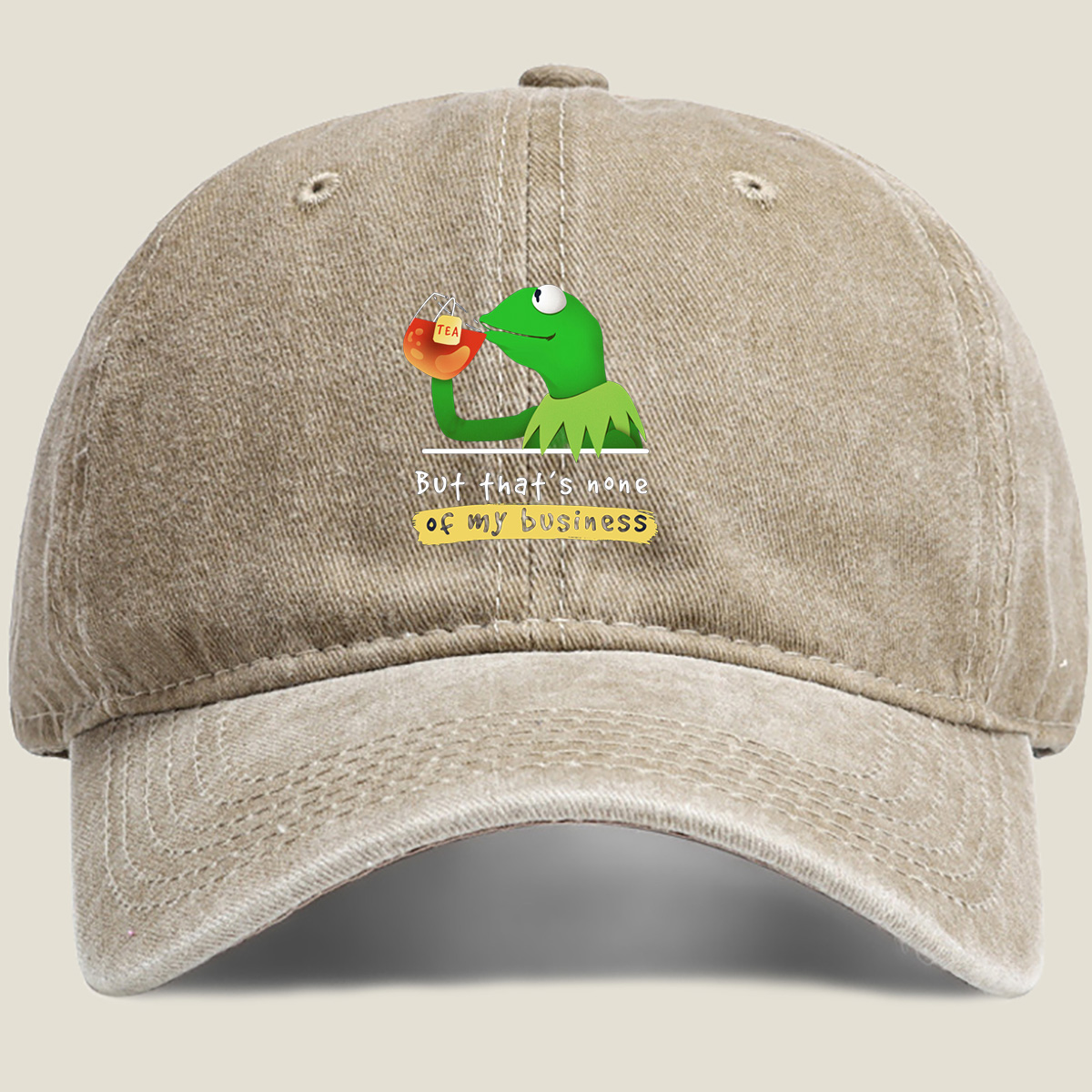 Kermit the Frog Sipping Tea: 
