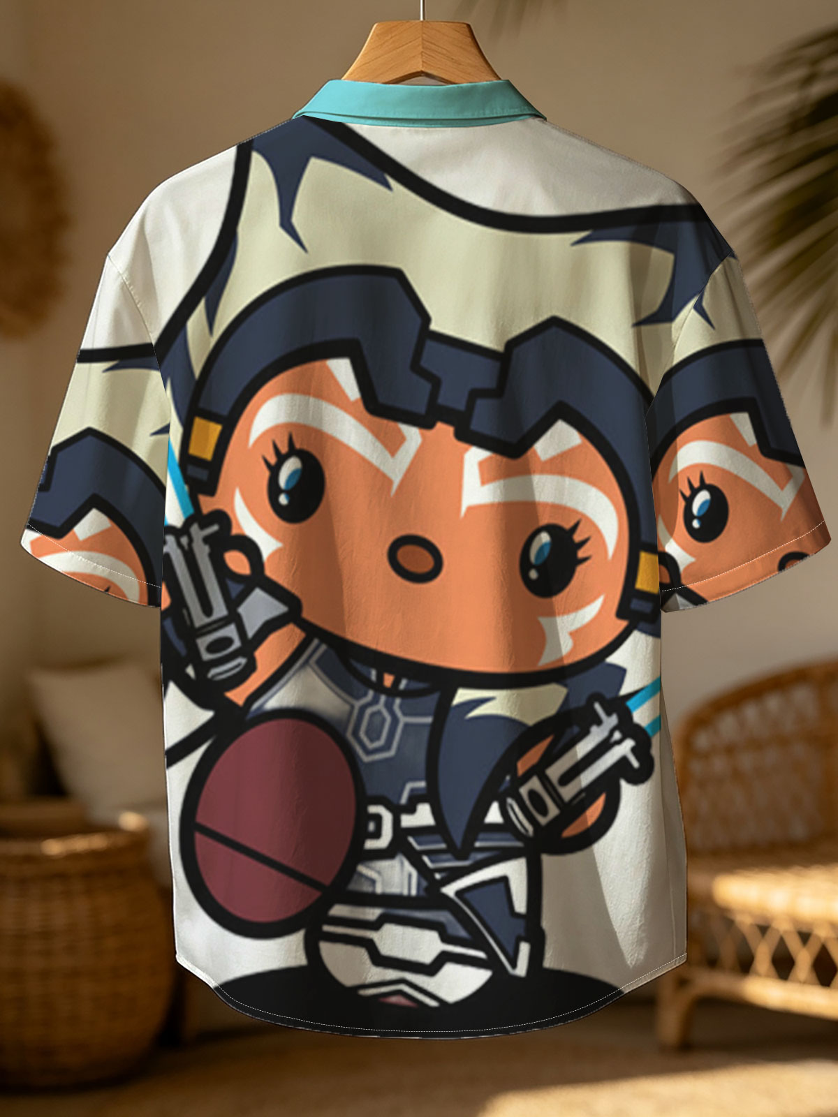 Ahsoka Tano Chibi with Dual Blue Lightsabers -  Shirt