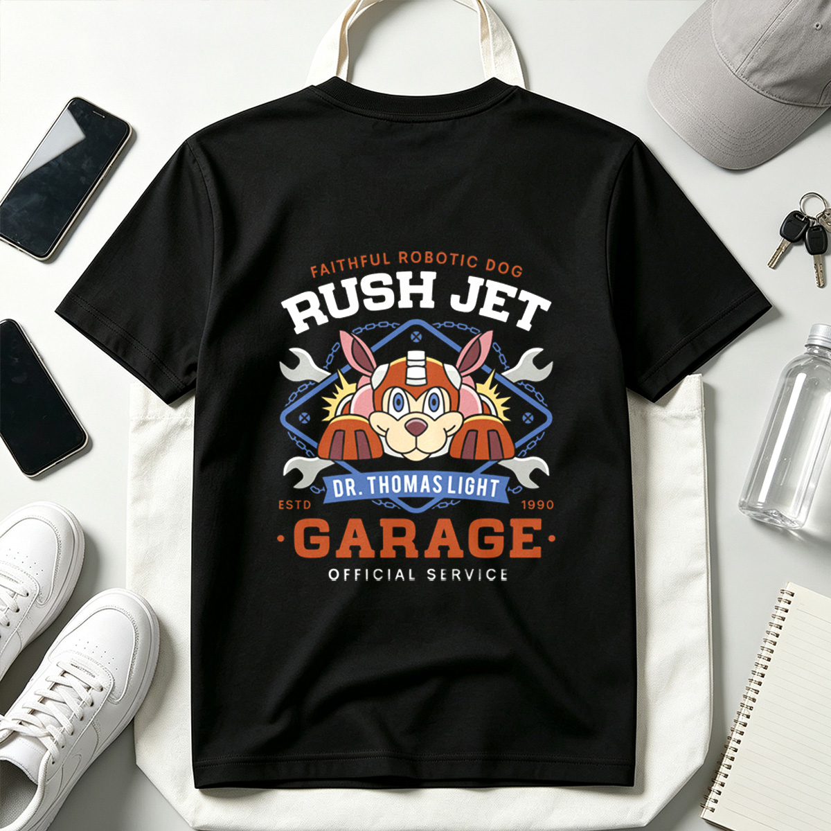 Rush Jet: Dr. Thomas Light Garage Official Service - Tee