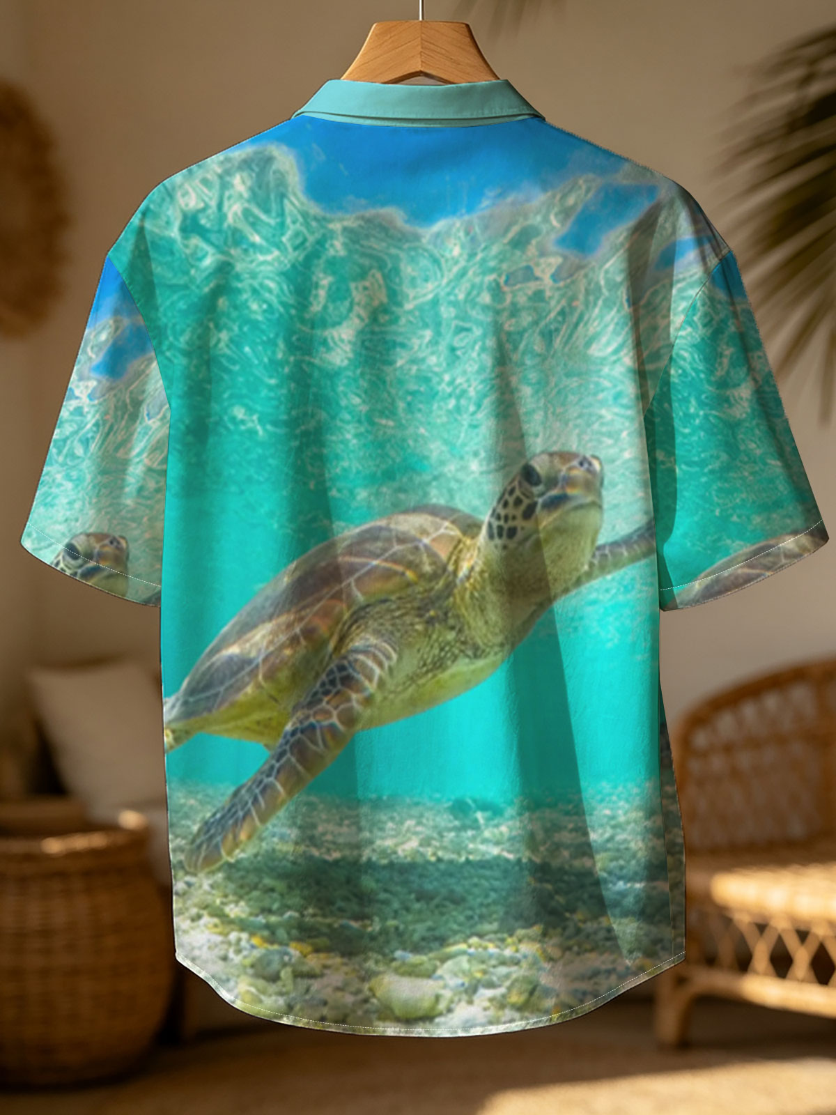 Sea Turtle Swimming in Crystal Clear Waters -  Shirt