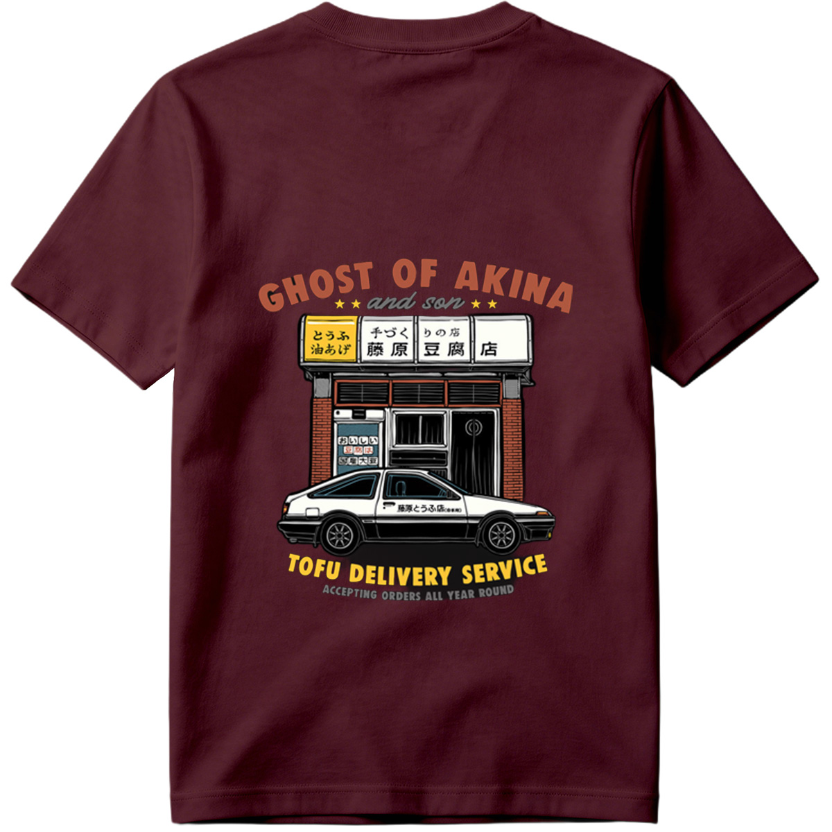 Ghost of Akina and Son: Tofu Delivery Service - Tee