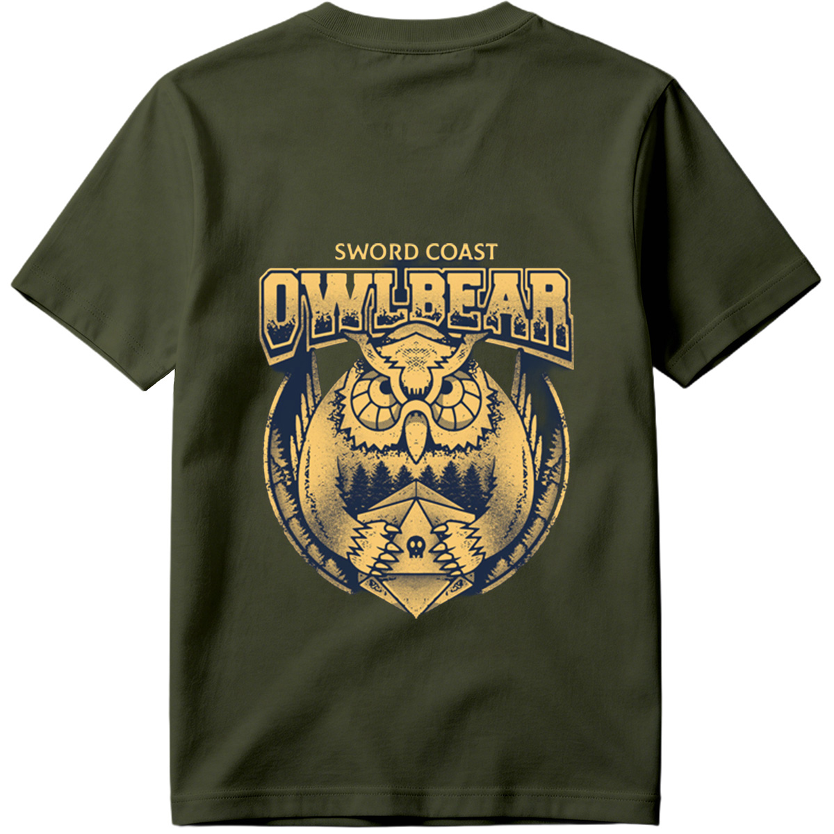 Sword Coast Owlbear: Fantasy Creature Emblem - Tee