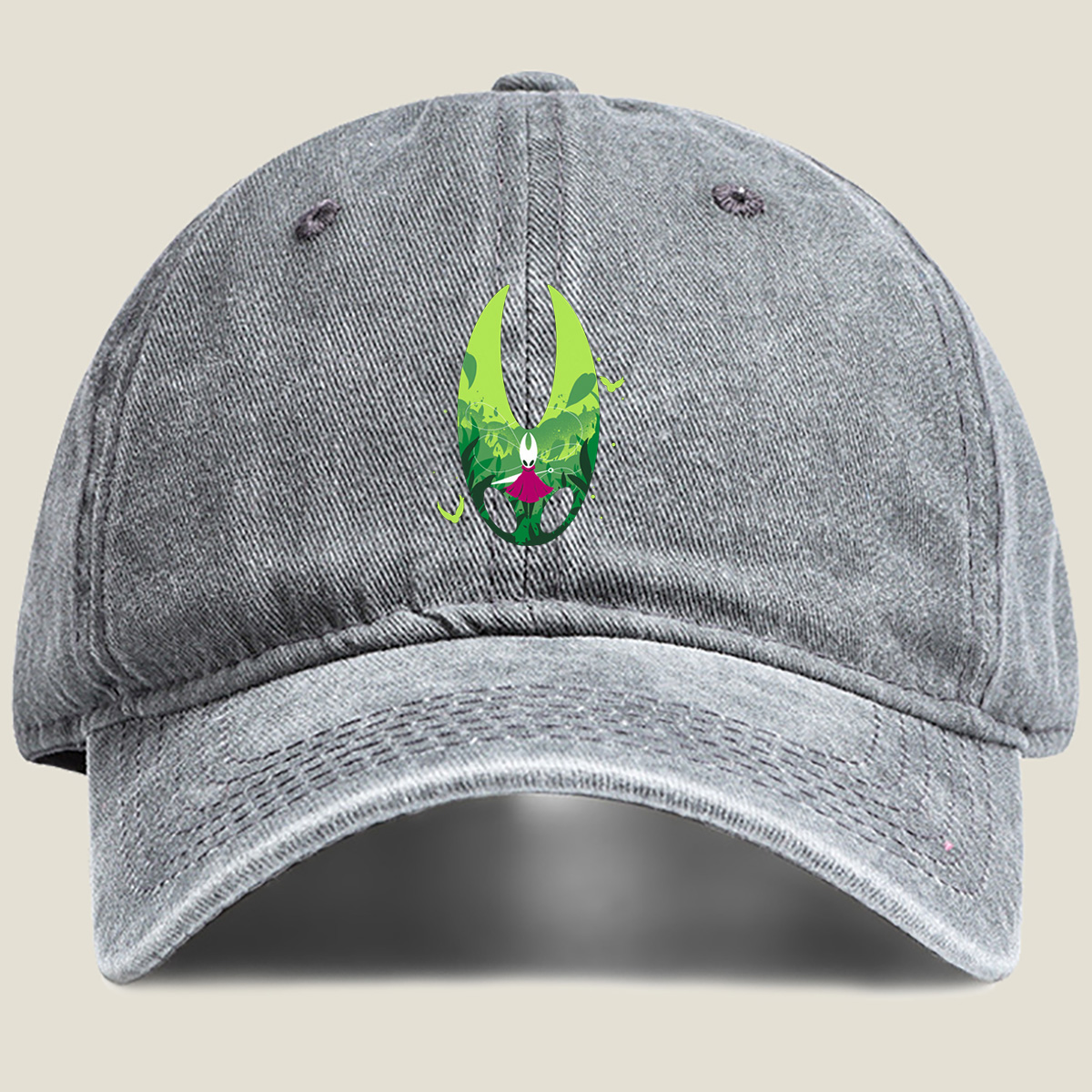 Hollow Knight: Hornet in the Green Grove - Washed Denim - Baseball Cap